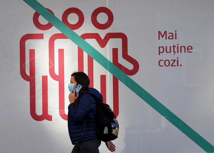 Covid: in Romania 9.272 casi e 160 morti nelle 24 ore