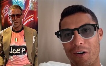 Cristiano Ronaldo “vede” bianconero. Lapo Elkann: «L’occhiale per tutti i fuoriclasse»