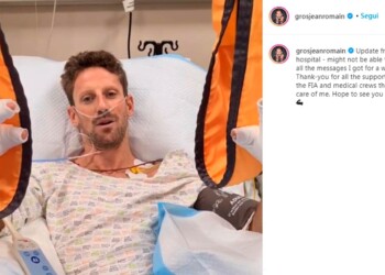 F1: Grosjean uscirà domani dall’ospedale