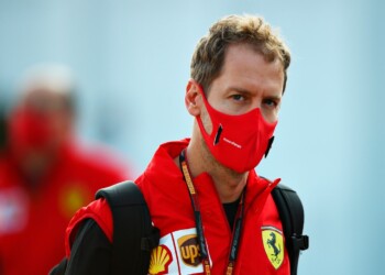 Ferrari, Vettel: “Podio sorprendente in una gara divertente”