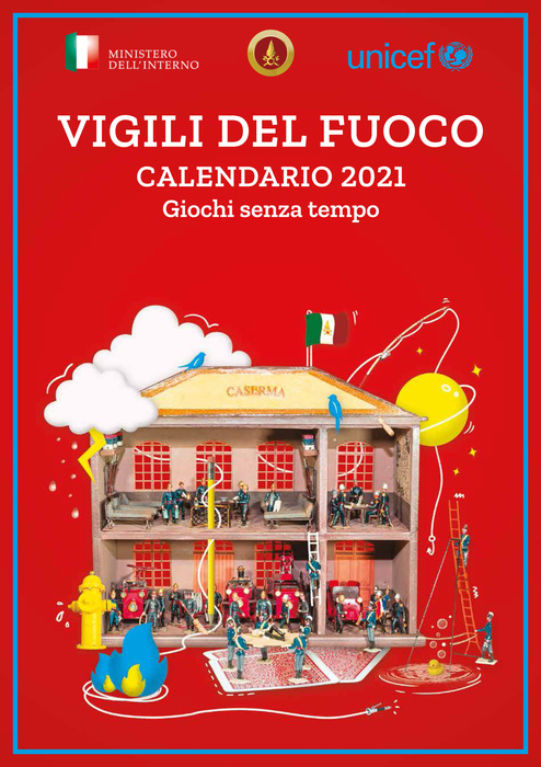 I giochi dei bimbi nel calendario storico vigili del fuoco