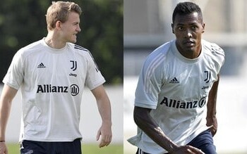 Juve, De Ligt e Alex Sandro parzialmente in gruppo