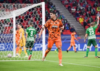 Juventus-Ferencvaros 1-0 dopo 45′: Morata gol, CR7 sbaglia a porta vuota