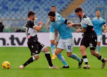 Lazio-Udinese 1-3, il tabellino