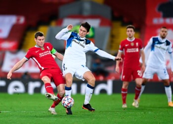 Liverpool-Atalanta 0-2, il tabellino