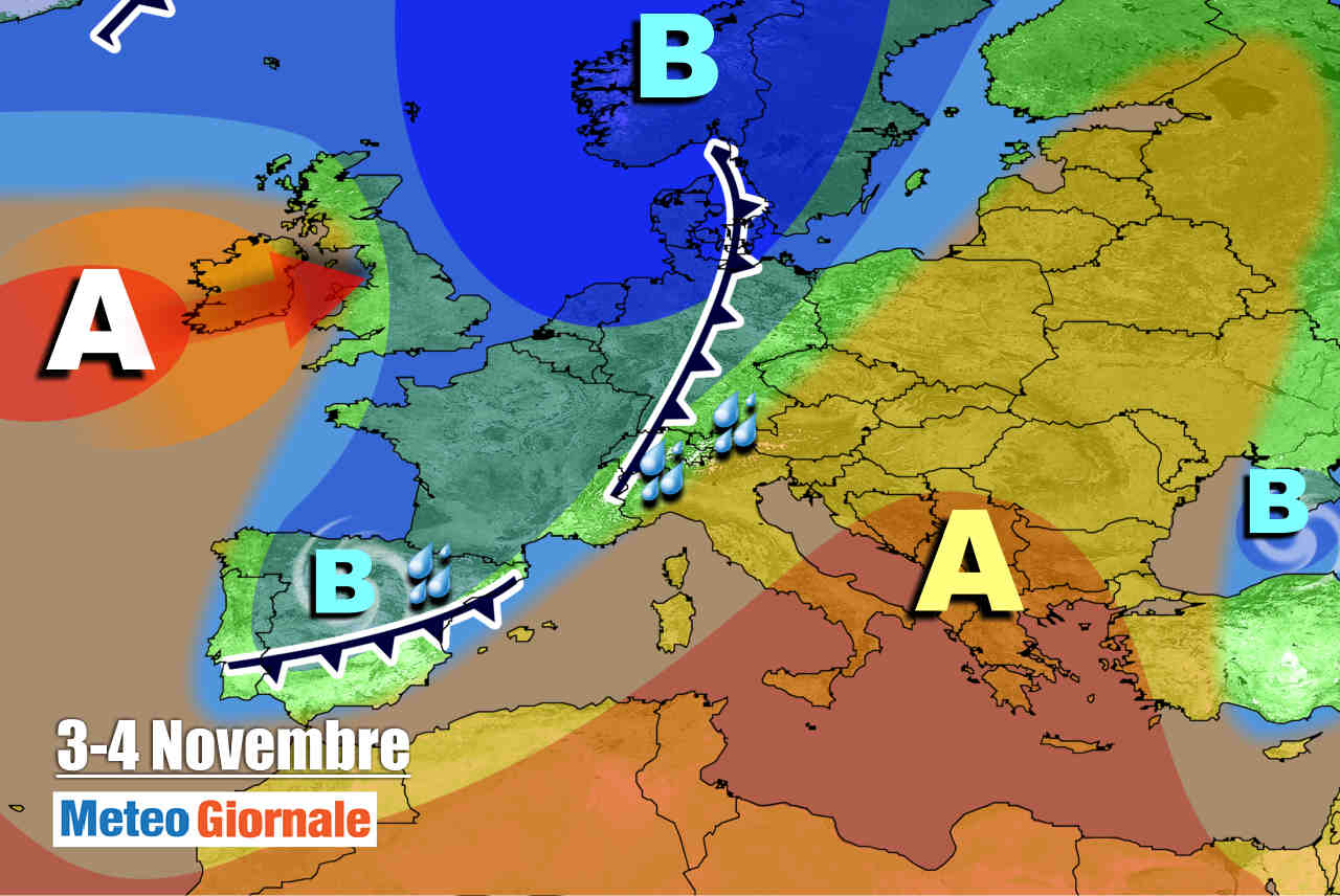 Evoluzione meteo prossimi giorni