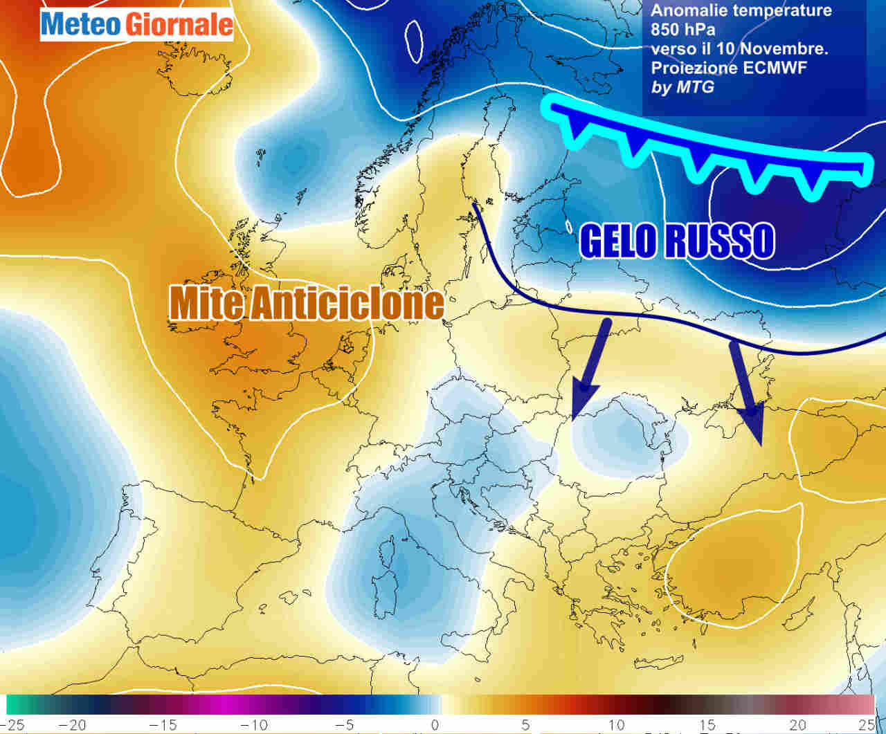 Meteo gelido dalla Russia a novembre? Ecco quando potrebbe arrivare