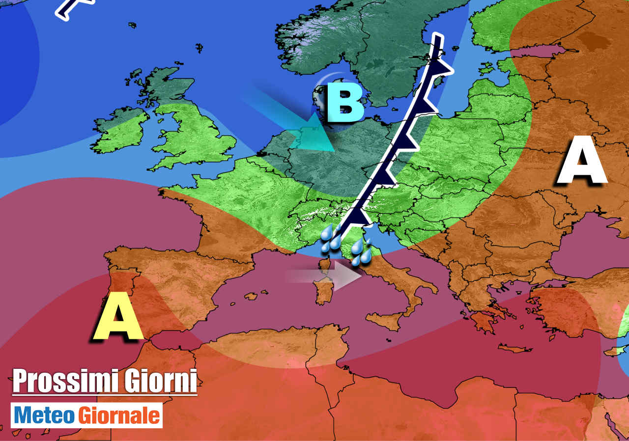 Meteo verso metà settimana