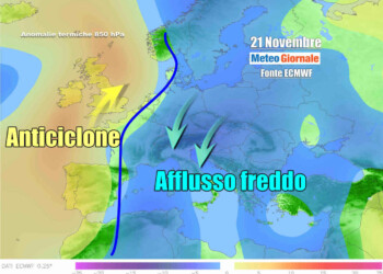 METEO Italia. Breve tregua anticiclonica, poi MALTEMPO, FREDDO e NEVE