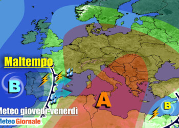 METEO Italia. Dall’anticiclone al MALTEMPO nel weekend, rischio nubifragi