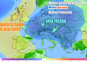 METEO Italia. Freddo e neve in arrivo dopo il ciclone mediterraneo