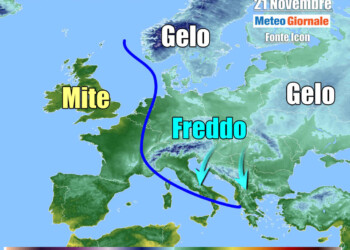 METEO, primo FREDDO invernale è in arrivo. Temperature in picchiata, gelate