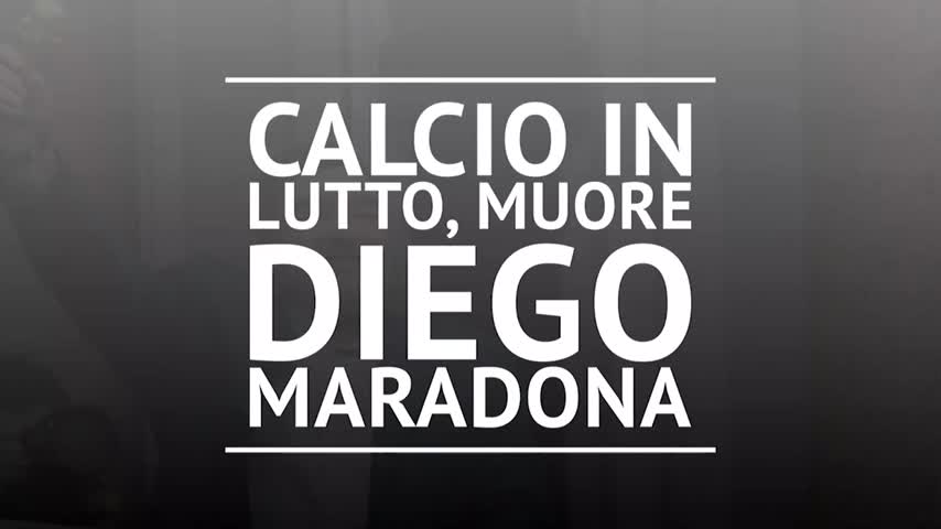 Calcio in lutto, è morto Diego Armando Maradona