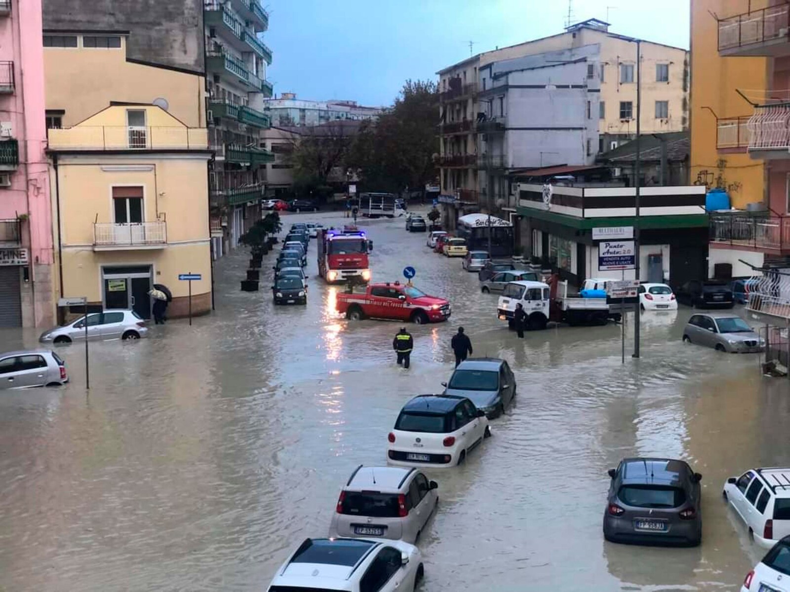 Nubifragio a Crotone, a rischio il match con la Lazio