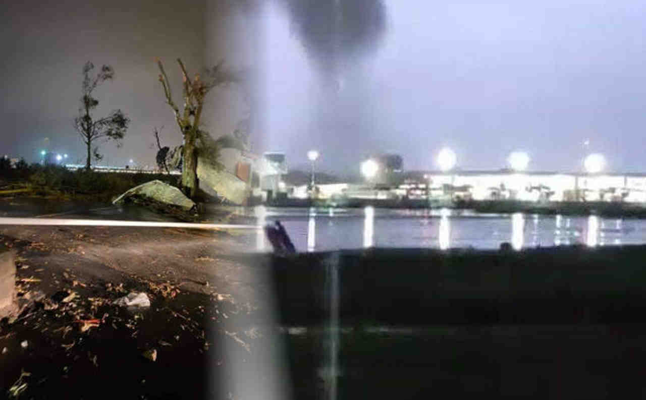 Gigantesco tornado vicino all'aeroporto di Catania Fontanarossa