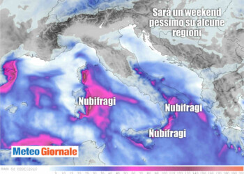 Ultimissime meteo sui preoccupanti NUBIFRAGI in arrivo