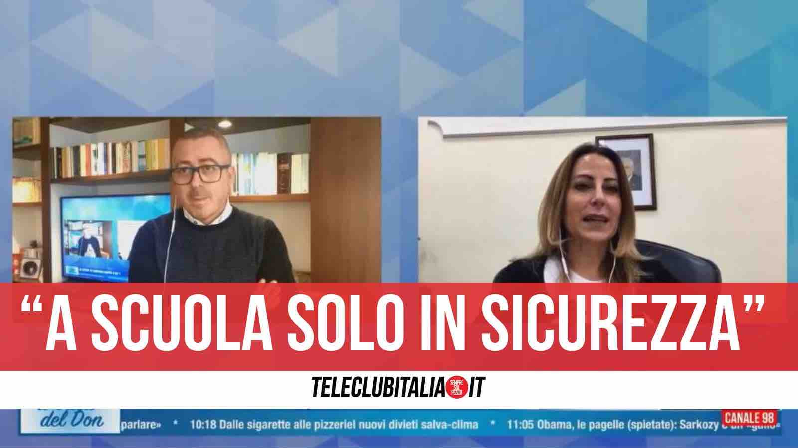 Scuola in Campania, l’assessore Fortini a Tele Club Italia: “Lunedì in classe solo se ci sono le condizioni”