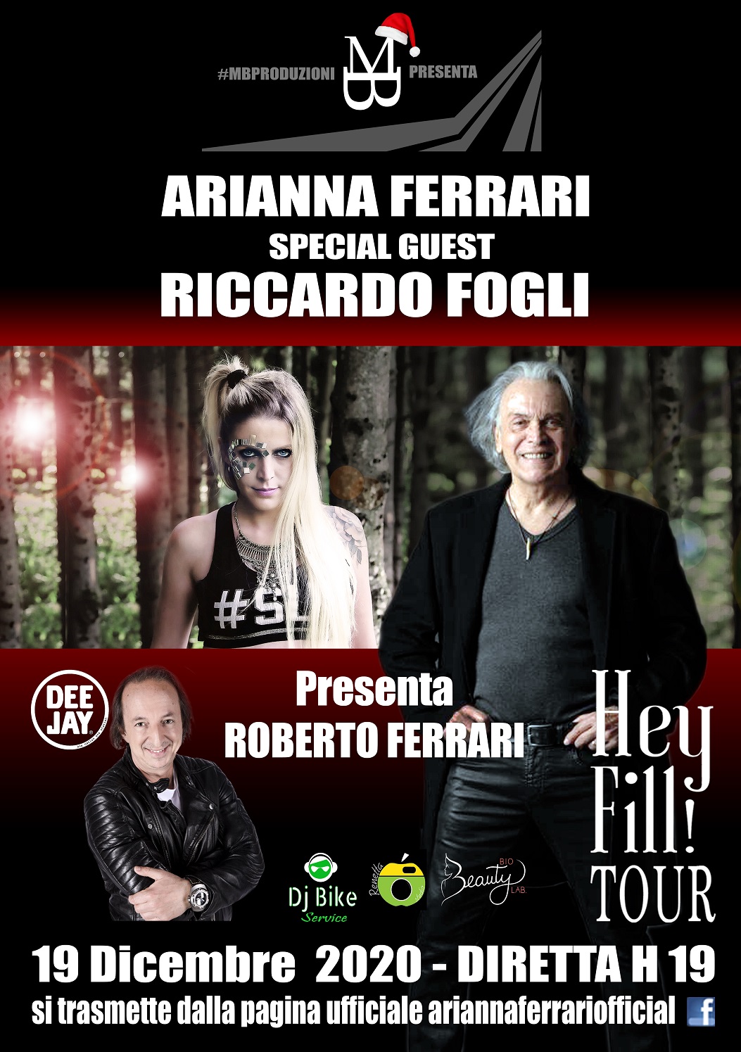RICCARDO FOGLI OSPITE DEL LIVE STREAMING DI ARIANNA FERRARI IL 19 DICEMBRE