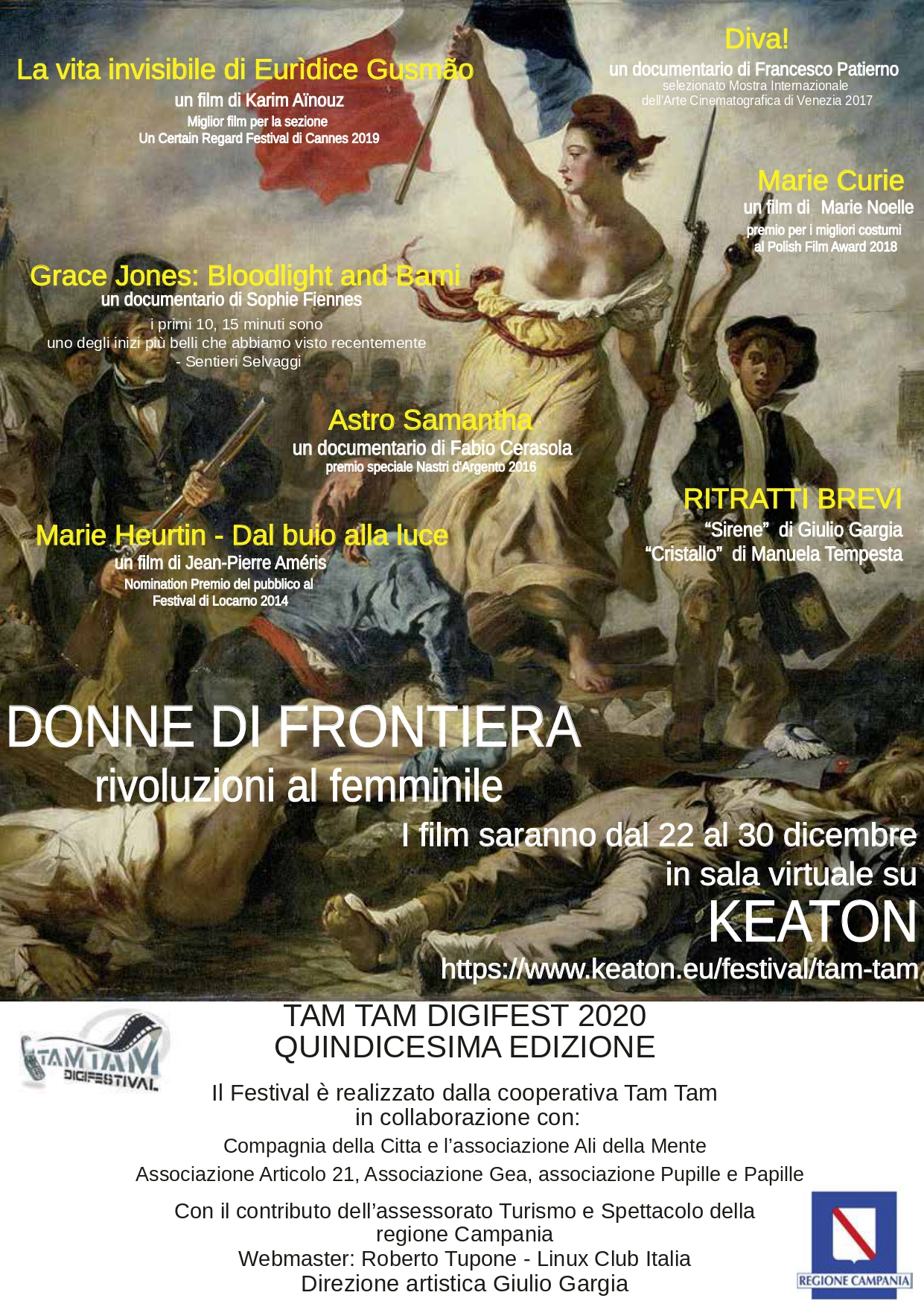 TAM TAM Digifest  La selezione di film sul tema “Donne di Frontiera – rivoluzioni al femminile” in streaming su Keaton.eu