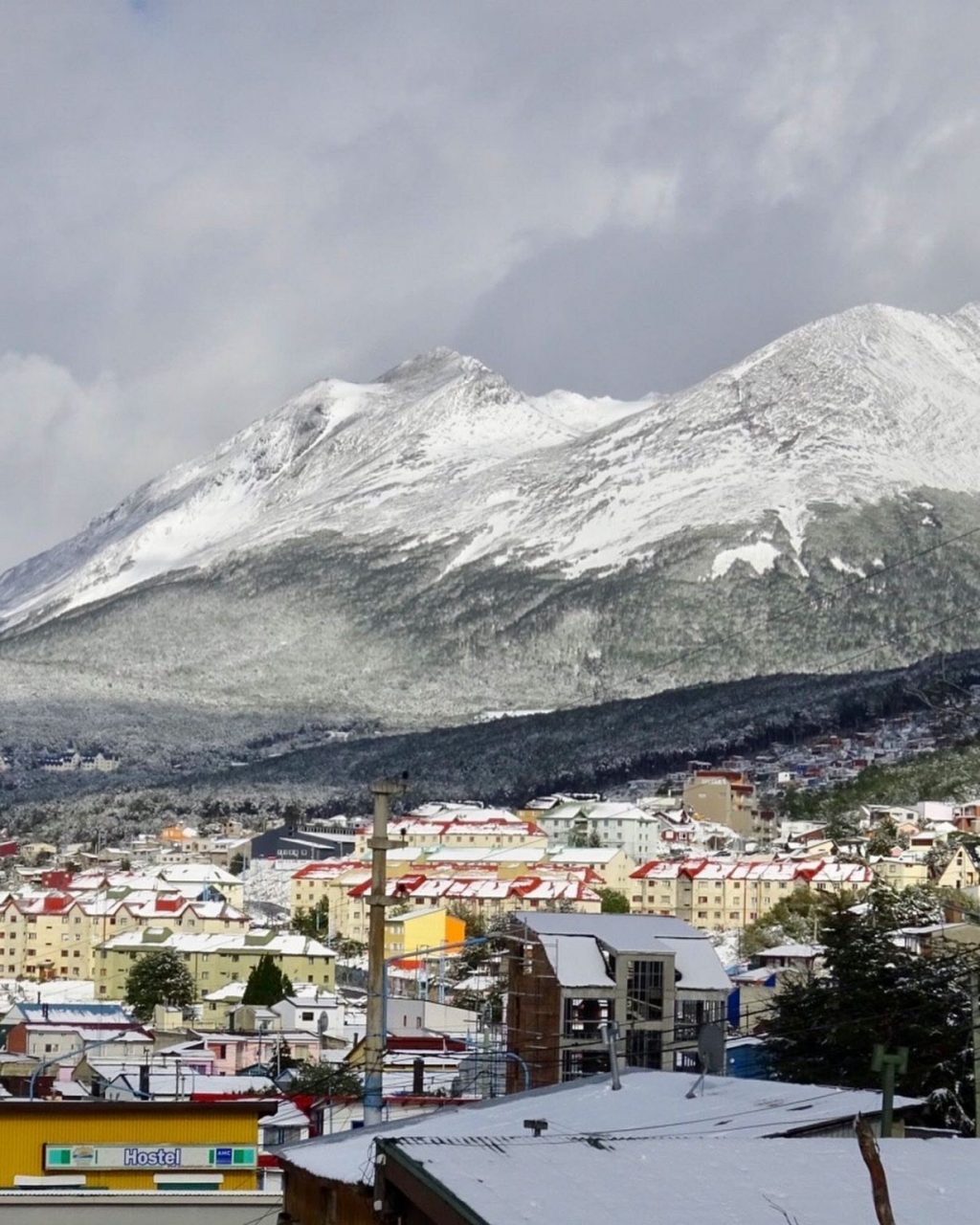Ushuaia con neve estiva