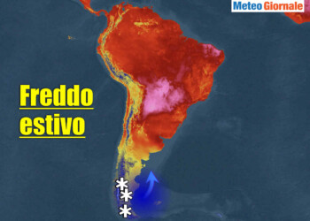 America Latina, piomba la neve estiva dal Polo Sud