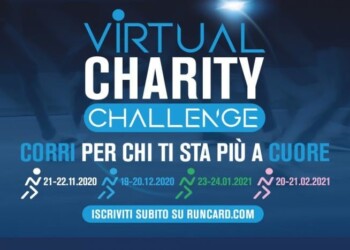 Corri solidale con Virtual Charity Challenge. Sabato 19 e domenica 20 le seconda tappa