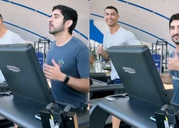 Cristiano Ronaldo a Dubai per i Globe Soccer Awards: si allena col principe Fazza