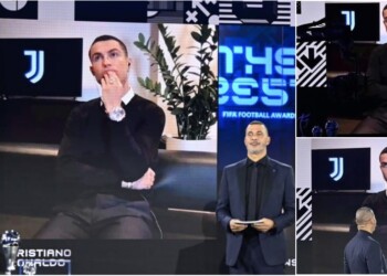 Cristiano Ronaldo, le espressioni ai Best Fifa Awards 2020 scatenano il web