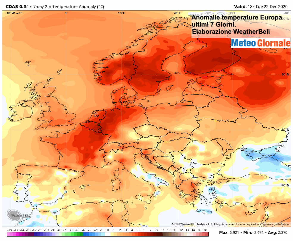 Caldo in tutta Europa negli ultimi giorni