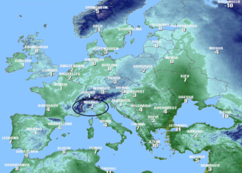 Europa, Polo freddo in Italia: temperature minime di stamattina