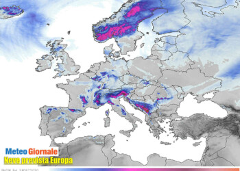 Forti nevicate sono attese in Europa