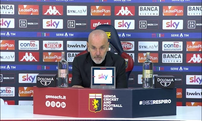 Pioli: "Peccato non essere andati in vantaggio nel primo tempo"