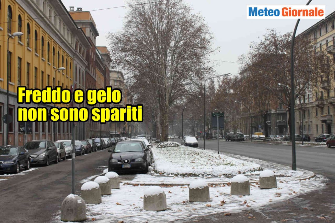 Il gelo non è sparito, ci sarà anche in futuro in Italia.