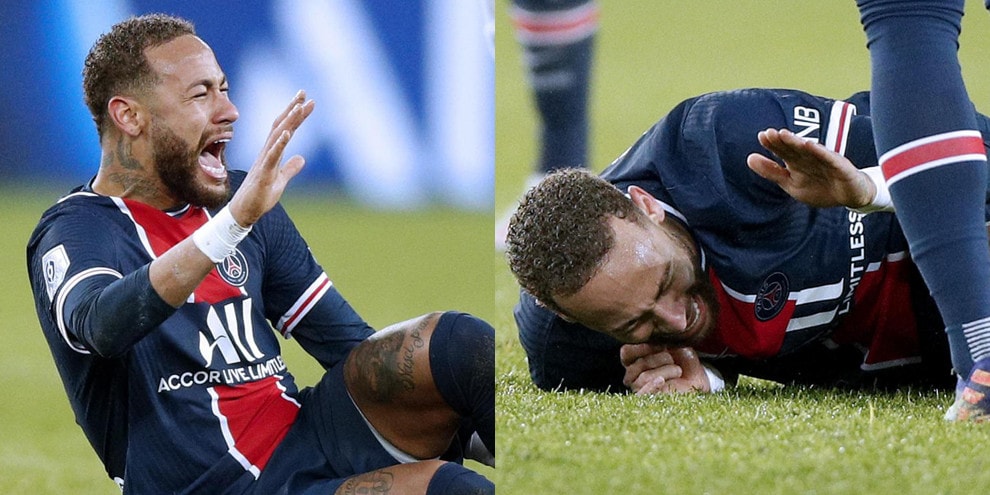 Neymar, brutto infortunio: lacrime e barella in Psg-Lione