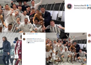 Juve, festa social di Ronaldo e compagni: “Torino è bianconera”