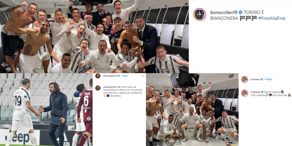 Juve, che festa sui social dopo il derby: "Torino è bianconera"