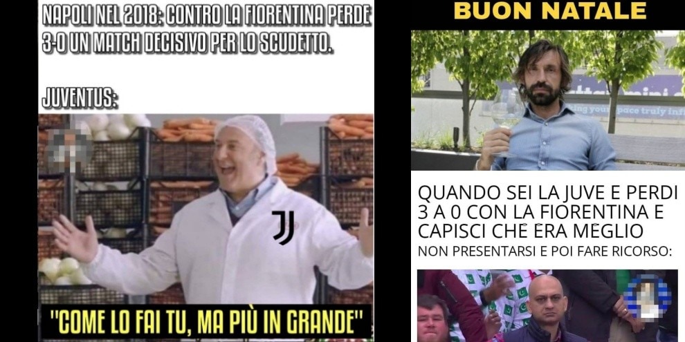 Juve-Fiorentina 0-3: meme e ironie sui social