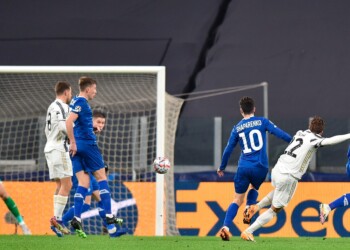 Juventus-Dynamo 1-0, dopo 45′: Chiesa gol, Ronaldo traversa