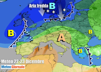 METEO 7 Giorni. Verso un Natale di freddo e anche neve, tutti i dettagli