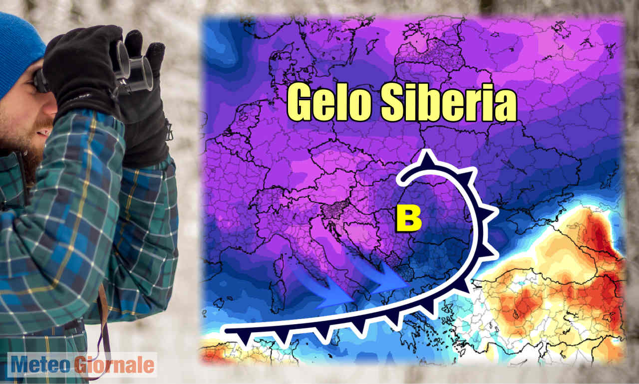 Meteo con gelo siberiano.