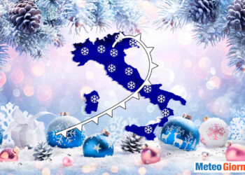Meteo con la neve per un bianco Natale