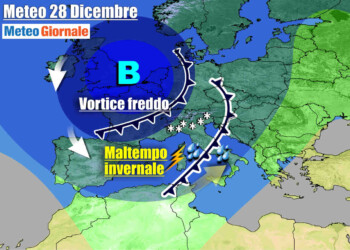 METEO Italia. Maltempo invernale, tanta NEVE. Tendenza sino a Capodanno