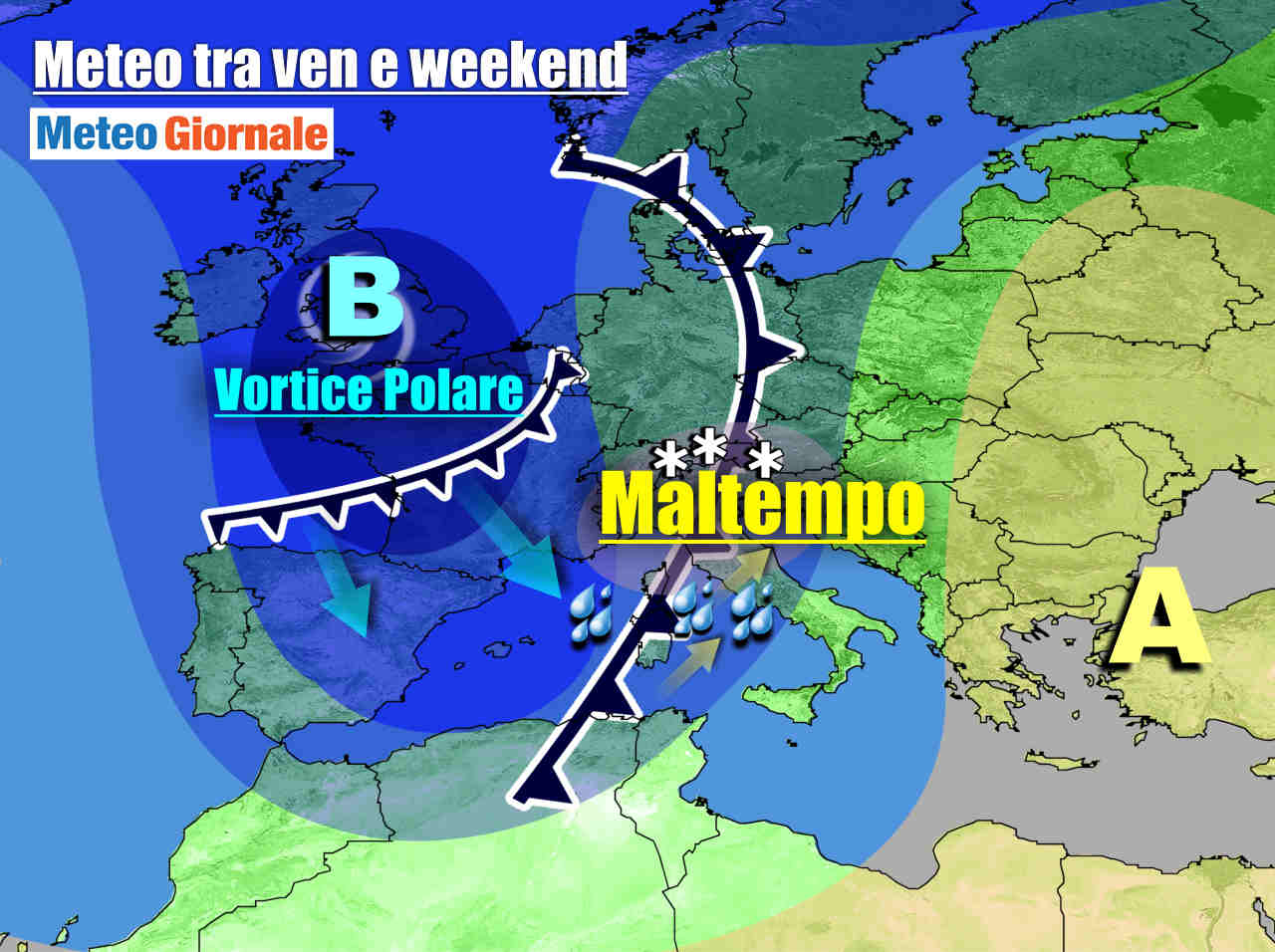 Evoluzione meteo prossimi giorni