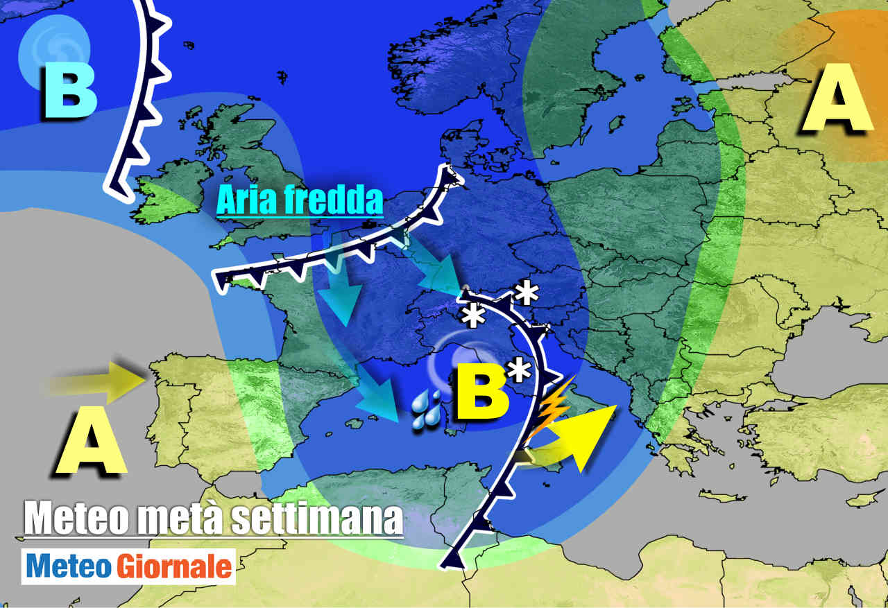 Meteo dopo Immacolata, ancora maltempo