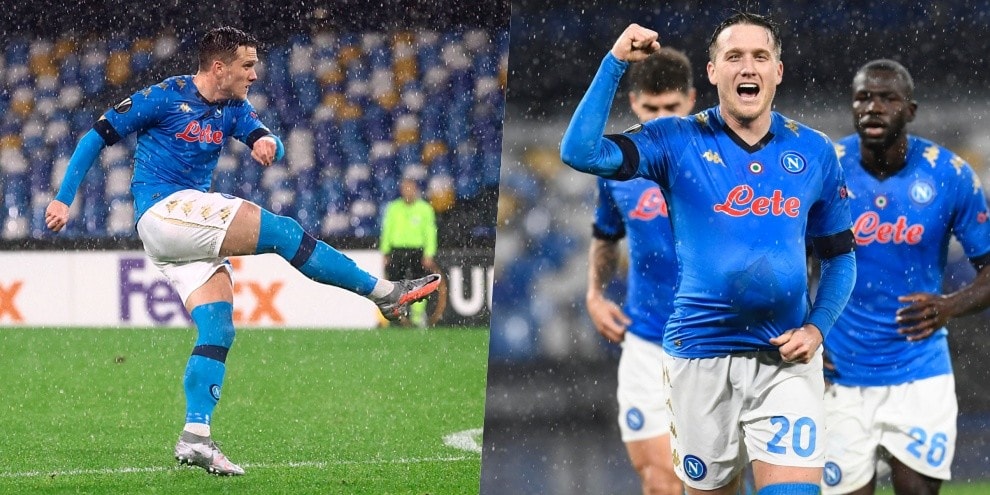 Zielinski, che gol! Napoli ai sedicesimi nell'esordio dello stadio Maradona