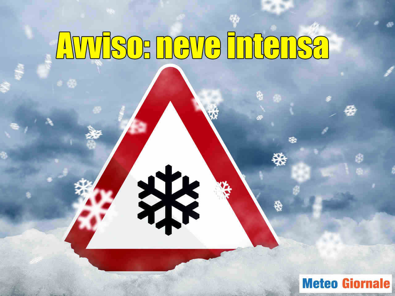 Notte in arrivo con grande neve su parte della Val Padana