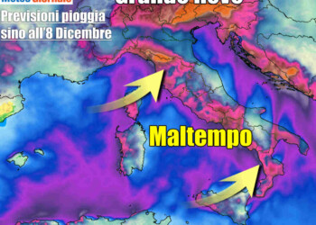 Perturbazioni a raffica senza fine: Dicembre con tantissima pioggia e neve