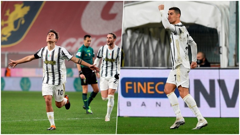 Dybala e Ronaldo show, la Juve batte il Genoa a Marassi