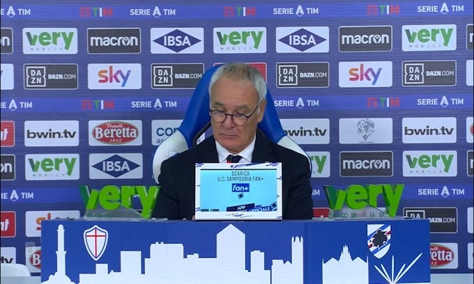 Ranieri: "Candreva? Tutto chiarito..altrimenti non giocava"