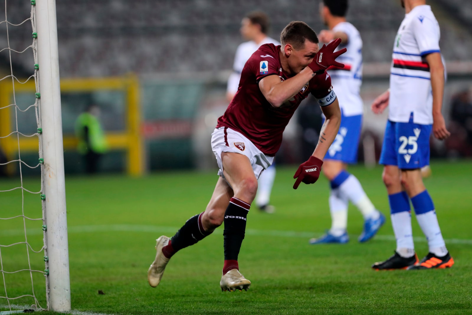 Belotti gol, poi Meité salva Giampaolo: pari show tra Torino e Sampdoria